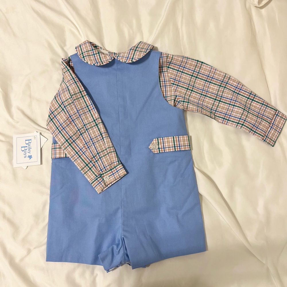 Toddler Boys Overalls/John John and Button Up